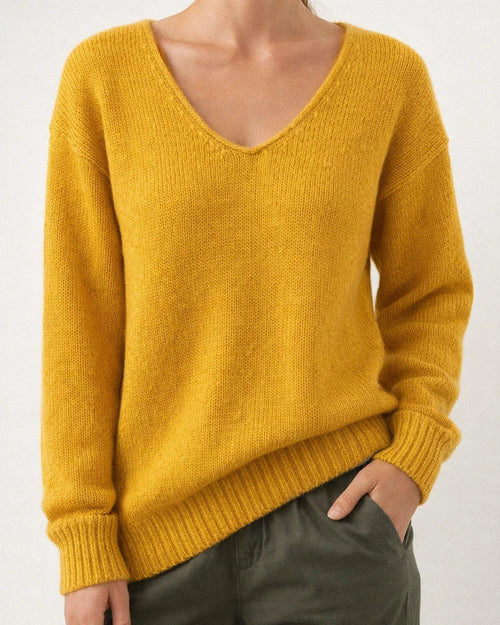 Women's Pullover Sweater Jumper Knitted Solid Color Stylish Basic Casual Long Sleeve Regular Fit Sweater Cardigans V Neck Fall Winter Purple Yellow Gray / Holiday | JRSEE:7737ec7f-b25d-42be-bf35-62d00ea9b5a8