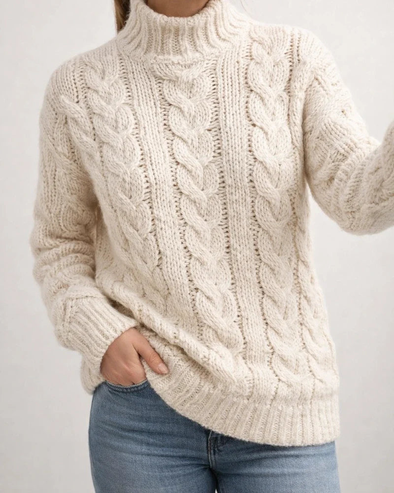 Women's Pullover Sweater Knitted Solid Color Basic Casual Chunky Long Sleeve Sweater Cardigans Turtleneck Fall Winter Yellow Blushing Pink Gray | JRSEE:2518e261-0ff6-4cce-a782-9eb800848a35