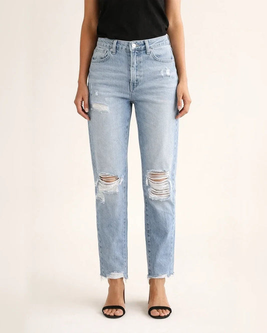 Women's Ripped Vintage-Style Fashion Jeans | JRSEE:8d1465ec-c92a-485a-854c-41c6a8123532