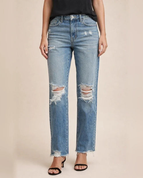 Women's Ripped Vintage-Style Fashion Jeans | JRSEE:47711f14-ffd6-4eba-9065-4325e29ebfda