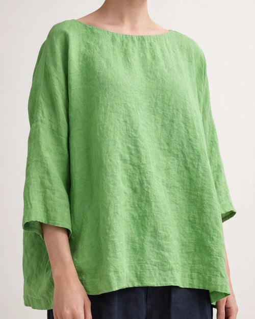 Women's Round Neck Cotton Linen Loose Tops with A Hundred Literary Retro Model Blouse Comfortable Casual Seven-point Sleeve Top | JRSEE:11f2a752-0ead-49ba-b4b2-7210e23138b6