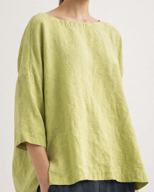 Women's Round Neck Cotton Linen Loose Tops with A Hundred Literary Retro Model Blouse Comfortable Casual Seven-point Sleeve Top | JRSEE:fd7cc0c9-b552-49aa-b466-62dbe3817728