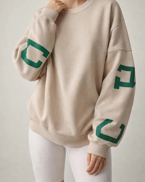 Women's Round Neck Loose Pullover Casual Fashion Printing Thickened Versatile Tops Long-sleeved Sweater | JRSEE:e0cceb00-0536-46a9-a8f0-93eb398406d8
