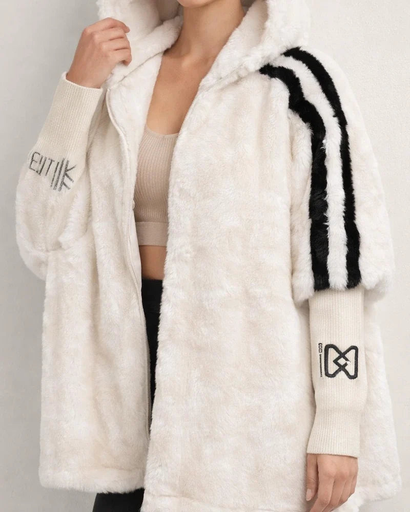Women's Short-Length Relaxed-Fit Mink Coat for Fall/Winter - Faux Fur Mink Fleece Baseball Jacket | JRSEE:a3c7c735-09ef-4551-b87c-9d877dcde34f