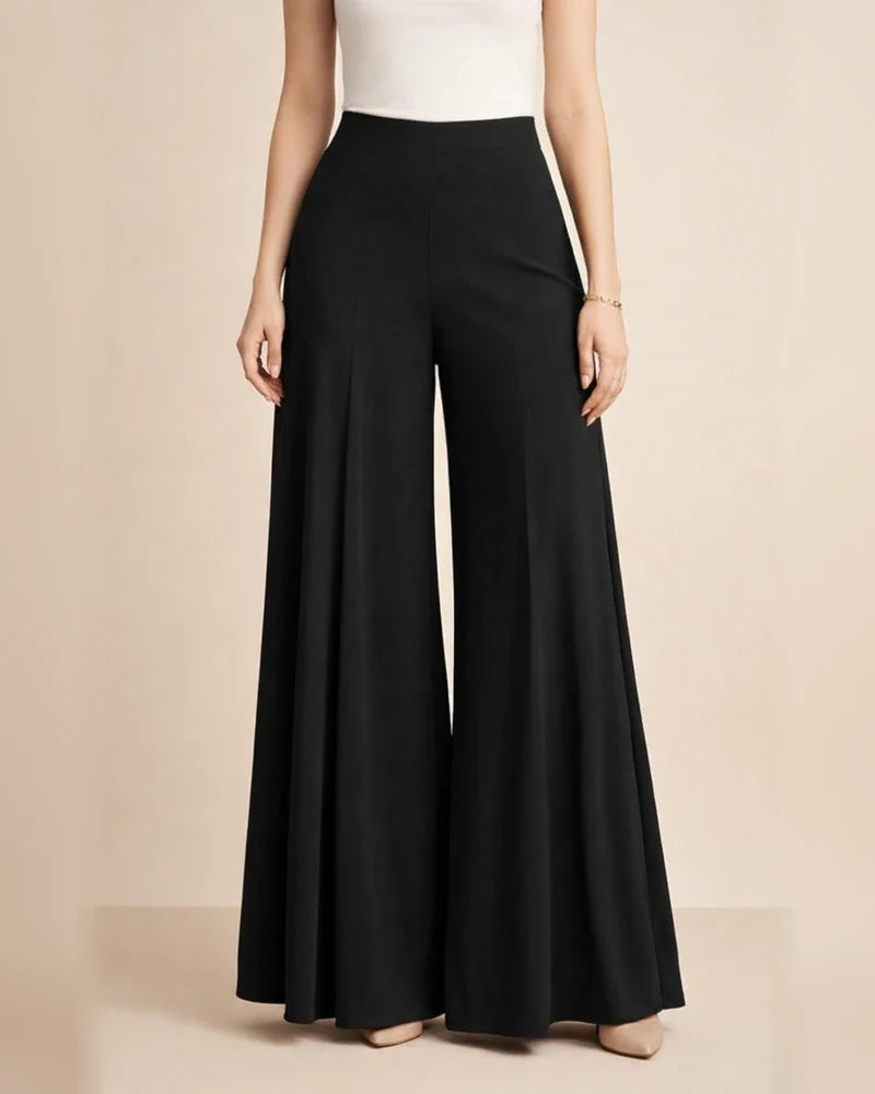 Women's Solid-Color High-Waisted Wide-Leg Lightweight Casual Pants | JRSEE:0efd4a5a-fd87-4ad1-91db-f9608eb2d254