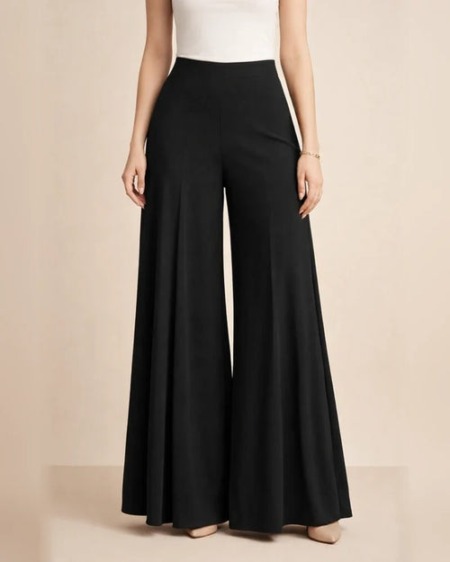 Women's Solid-Color High-Waisted Wide-Leg Lightweight Casual Pants | JRSEE:0efd4a5a-fd87-4ad1-91db-f9608eb2d254