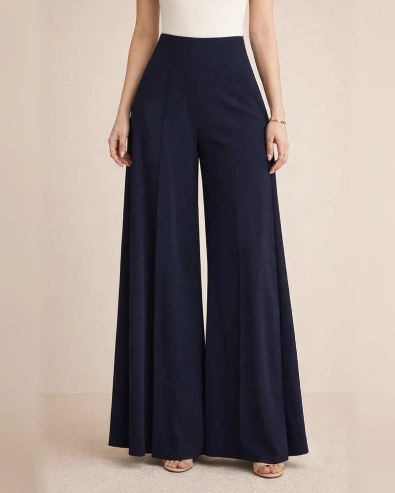 Women's Solid-Color High-Waisted Wide-Leg Lightweight Casual Pants | JRSEE:3a9c44eb-593e-4eed-a0c9-ddef5b9bd8e3