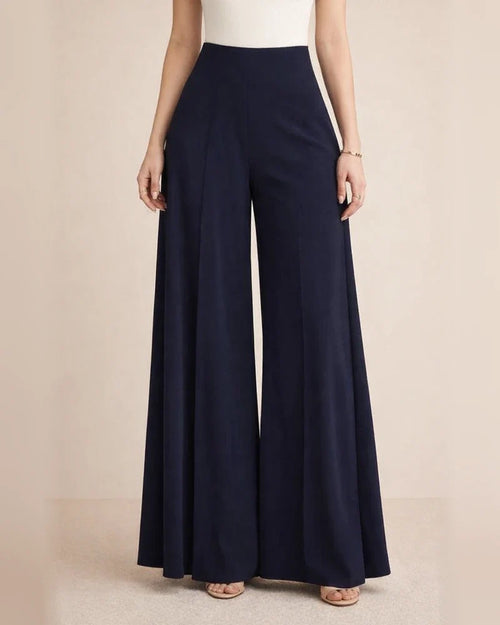 Women's Solid-Color High-Waisted Wide-Leg Lightweight Casual Pants | JRSEE:3a9c44eb-593e-4eed-a0c9-ddef5b9bd8e3