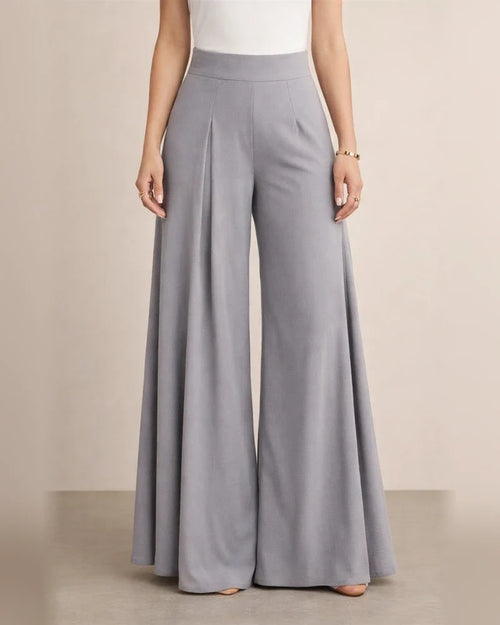 Women's Solid-Color High-Waisted Wide-Leg Lightweight Casual Pants | JRSEE:66ba484d-548f-4c3a-82db-1af0a0796989