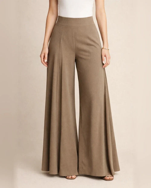 Women's Solid-Color High-Waisted Wide-Leg Lightweight Casual Pants | JRSEE:2e6a1a7c-2f66-43a6-8978-1e139f322dc7