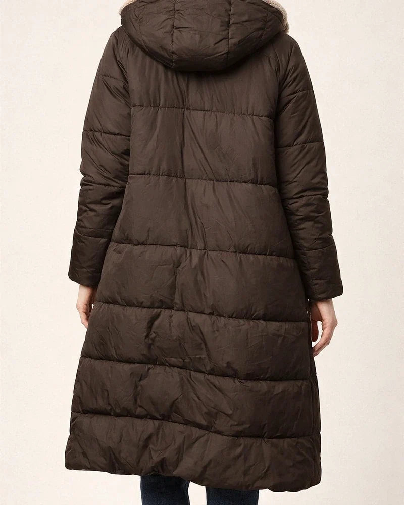 Women's Solid Color Hooded Cotton Jacket with Long Sleeves, Double-sided Wear, Slim Fit and Thick Coat | JRSEE:f49ebe4d-2840-43eb-aa41-db2fa85f085b
