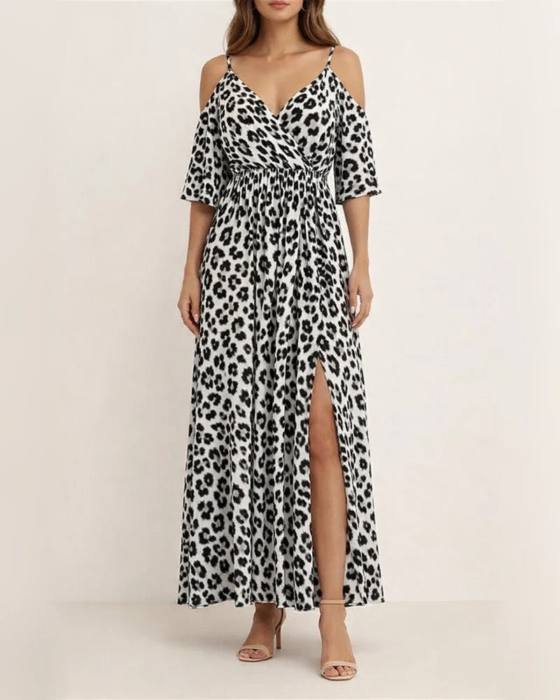 Women’s Solid-Color Sexy Spaghetti-Strap Three-Quarter Sleeve Midi Dress | JRSEE:2442a8c8-8652-47f6-bf38-c13f451f199a
