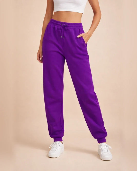 Women's Solid Color Temperament Elegant Commuter Fashion Casual Sweat Pants Slim Mid-waist Pants Drawstring Pants | JRSEE:7a8d8895-9965-4ccb-adc0-37272dd85397