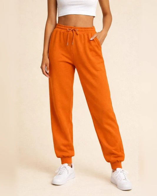 Women's Solid Color Temperament Elegant Commuter Fashion Casual Sweat Pants Slim Mid-waist Pants Drawstring Pants | JRSEE:555aa0f7-50a1-42e0-9af9-4af9bb011425
