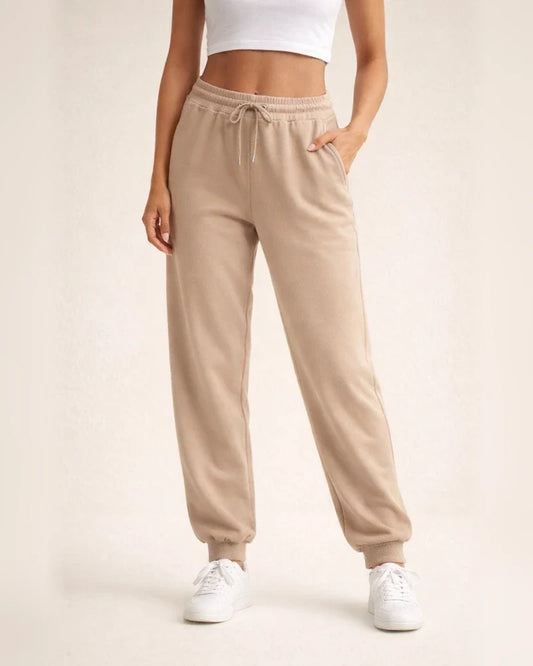 Women's Solid Color Temperament Elegant Commuter Fashion Casual Sweat Pants Slim Mid-waist Pants Drawstring Pants | JRSEE:0505b1e2-bc1f-43f0-bd25-2f79337088a2