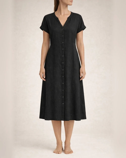 Women's Solid-Color V-Neck Short-Sleeve Casual A-line Dress | JRSEE:cd044337ca | JRSEE:f5d8c25f-dcf8-4af2-a232-e72374f9b9e3 | JRSEE:a99aa8e0-ae1e-48db-8964-c3966a703604