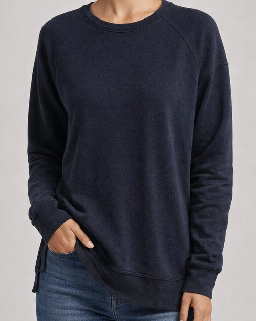 Women's Solid Color Women's Commuter Tops Loose Casual Splicing Round Neck Long Sleeve T-shirt S-5XL | JRSEE:f967cd6b-c03a-40cf-8644-e4d96157675c