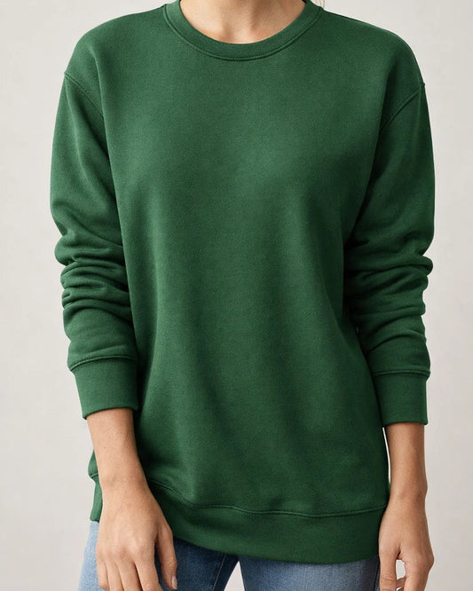 Women's Solid Color Women's Commuter Tops Loose Casual Splicing Round Neck Long Sleeve T-shirt S-5XL | JRSEE:3258f6d8-9b92-4310-a89e-93e949d8a349