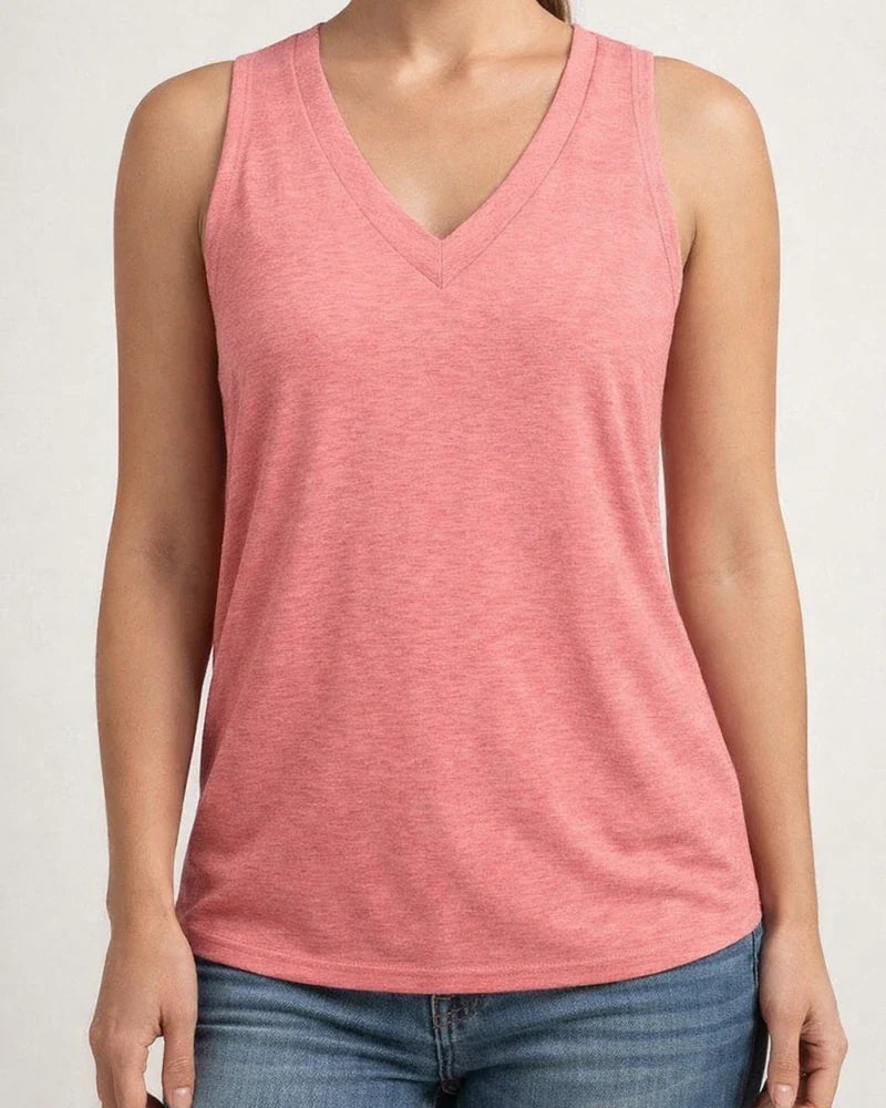 Women's Summer Ladies Tops V-neck Loose Sleeveless Casual Undershirts | JRSEE:c16e1a4f-51c9-4e0c-b662-2524c143e267