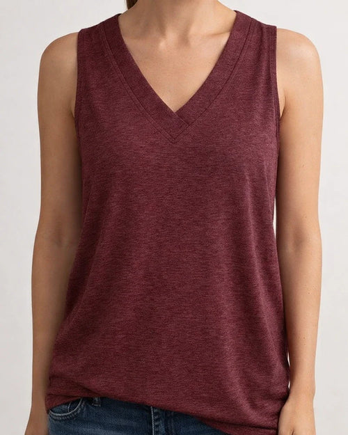 Women's Summer Ladies Tops V-neck Loose Sleeveless Casual Undershirts | JRSEE:9406e418-4365-4974-be51-7fc619015ef1