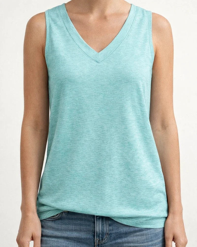 Women's Summer Ladies Tops V-neck Loose Sleeveless Casual Undershirts | JRSEE:198a6aa5-95f1-444a-8eea-00d82f86c9dc