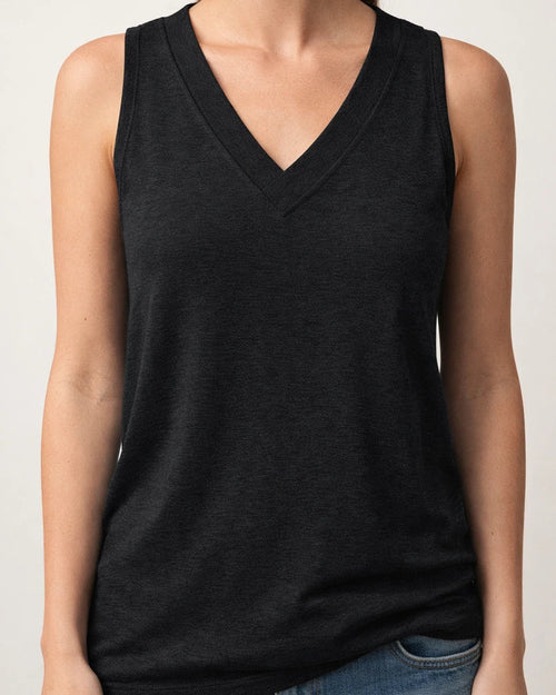 Women's Summer Ladies Tops V-neck Loose Sleeveless Casual Undershirts | JRSEE:ff2cbf4e-8c2d-48fa-99dc-30469b9cae02