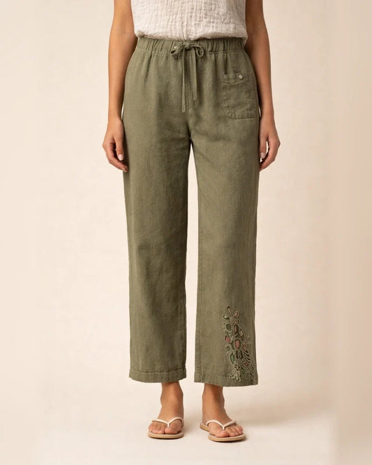 Women's Summer Lightweight Casual Pants - Fashion Lace Cropped Pants - Women's Solid Color Pants | JRSEE:dd05f2b7-7b73-40db-8333-97e57cec8468