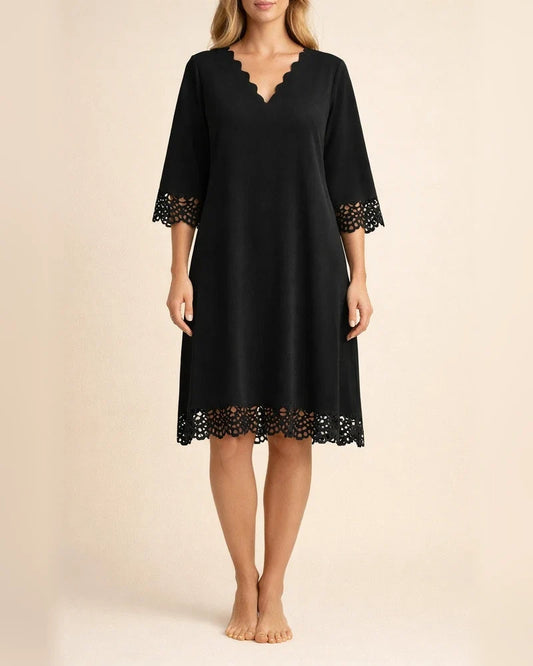 Women's Summer New Resort Half-sleeve V-neck Dress A-line Dresses | JRSEE:0b735930-9517-47ae-bde5-fdd979099267