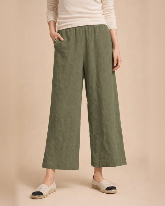 Women's Summer New Solid Color Cotton and Linen Loose Casual Wide-legged Nine-minute Pants | JRSEE:83cc09d8-50f7-44af-9e7e-8983fd94ea5b
