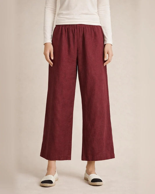 Women's Summer New Solid Color Cotton and Linen Loose Casual Wide-legged Nine-minute Pants | JRSEE:4aa0a746-c609-4d52-a5db-468a920d24c9