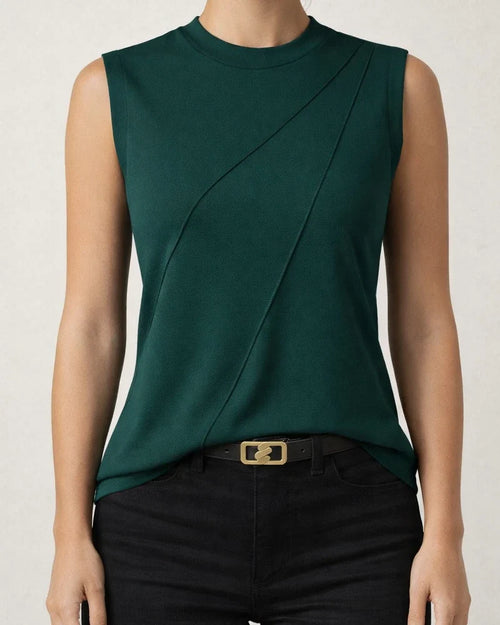Women's Summer New Solid Color Round Neck Sleeveless Loose T-shirt Shirt Vest | JRSEE:f3819719-96c4-4477-8fb6-3697bdb5cd17