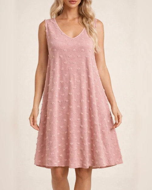 Women's Summer Small Halter Seaside Beach Cover-up V-neck Loose Undershirt Dresses | JRSEE:2f19bd03-d06c-4b3b-b801-9deea507e8df