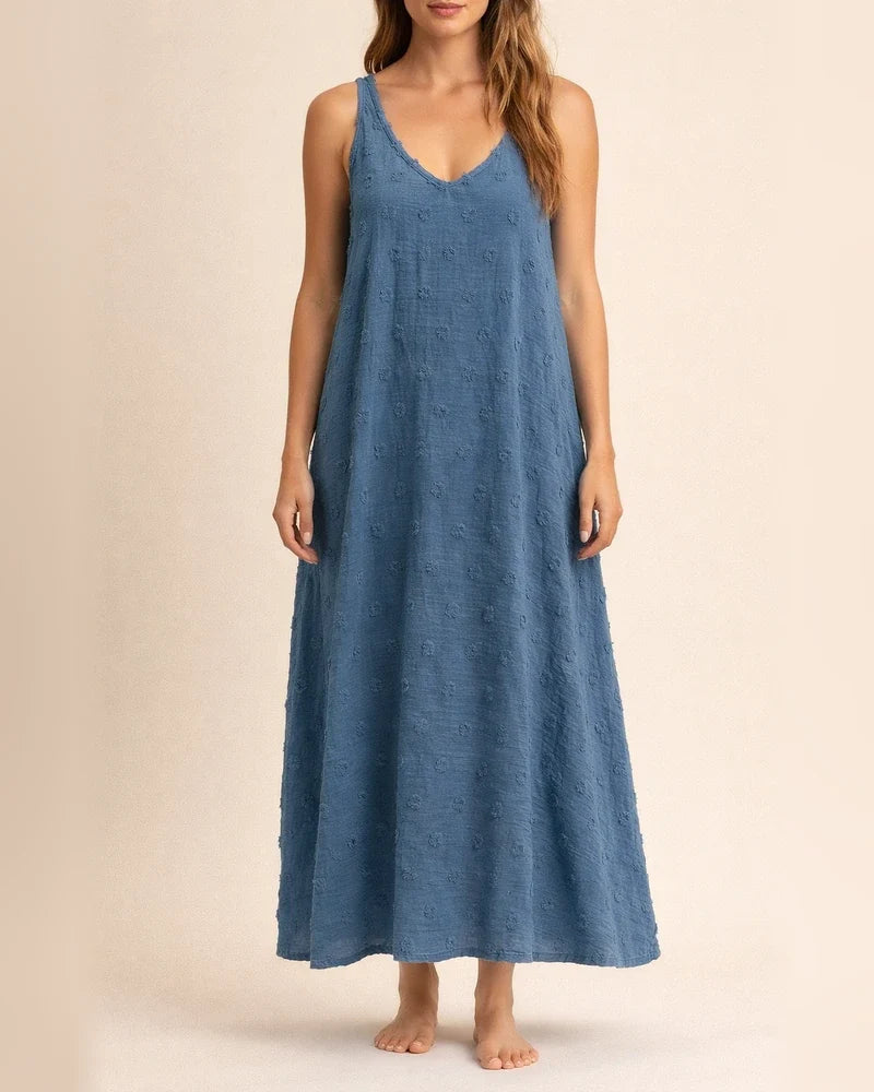 Women's Summer Small Halter Seaside Beach Cover-up V-neck Loose Undershirt Dresses | JRSEE:a883632f-6957-4bde-ae2c-3fe61239e227