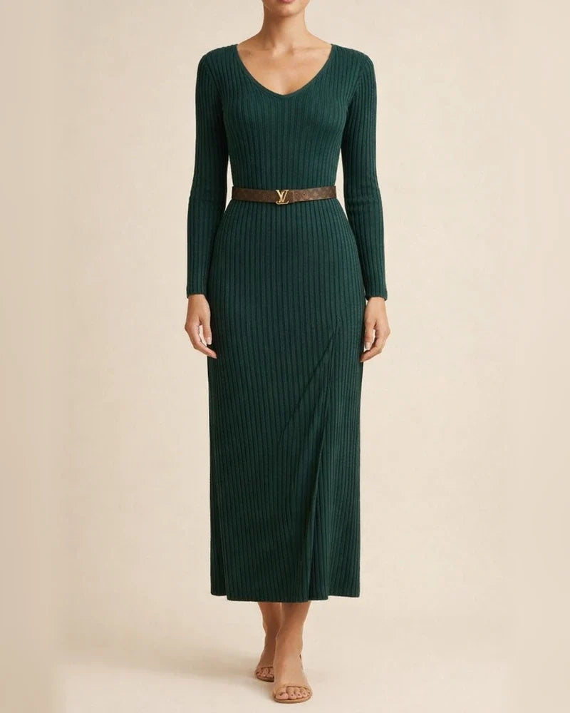 Women's Sweater Dress Winter Dress Sheath Dress Midi Dress Blue Khaki Red White Black Long Sleeve Pure Color Patchwork Winter Fall V Neck Casual 2022 S M L XL XXL 3XL 4XL 5XL | JRSEE:aee6ceb2-e6bd-4369-9f2e-b9e3b212a788