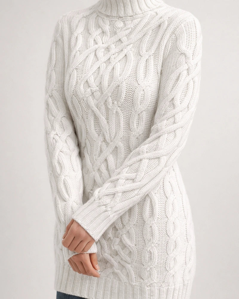 Women's Sweater Pullover Knitted Solid Color Basic Casual Chunky Long Sleeve Sweater Cardigans Turtleneck Fall Winter White Black Purple / Regular Fit / Going out | JRSEE:4e52bb23-12c2-40e4-9f8c-9ddf98fa6f92