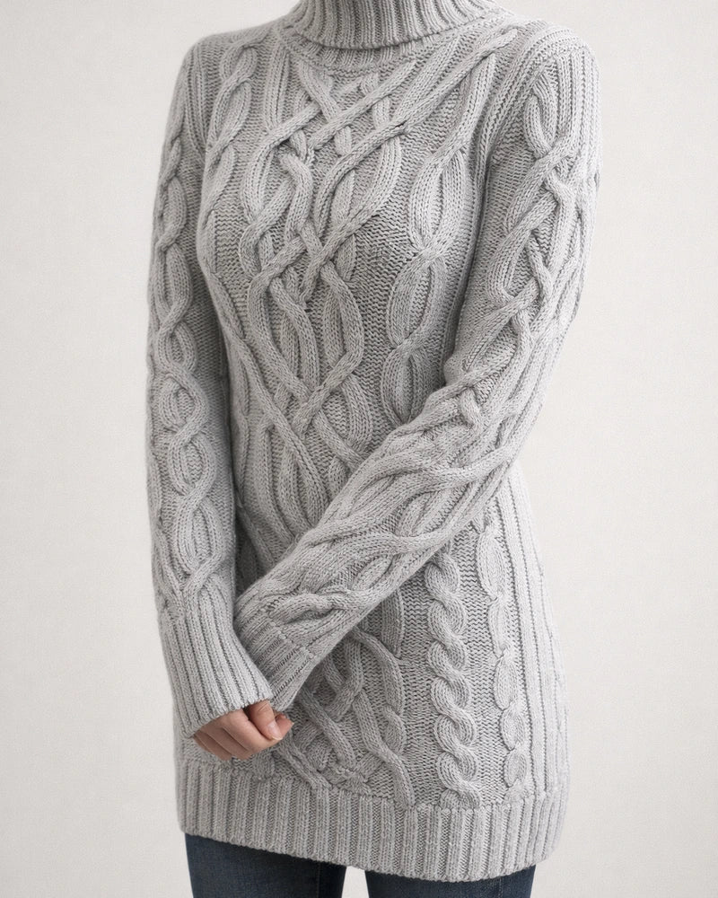 Women's Sweater Pullover Knitted Solid Color Basic Casual Chunky Long Sleeve Sweater Cardigans Turtleneck Fall Winter White Black Purple / Regular Fit / Going out | JRSEE:dc104192-1715-40d9-aa1e-6d4b45987e7b