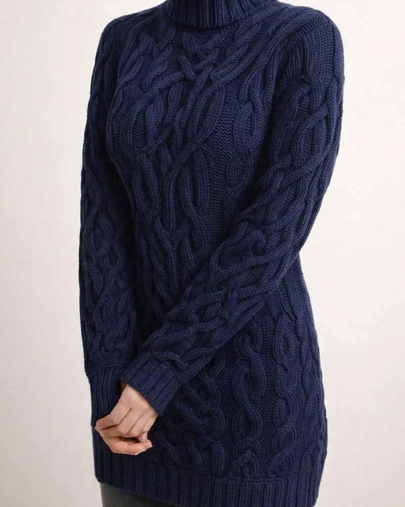Women's Sweater Pullover Knitted Solid Color Basic Casual Chunky Long Sleeve Sweater Cardigans Turtleneck Fall Winter White Black Purple / Regular Fit / Going out | JRSEE:6240b5d5-2e42-484f-aeed-01cc95c67d92