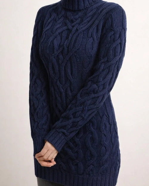 Women's Sweater Pullover Knitted Solid Color Basic Casual Chunky Long Sleeve Sweater Cardigans Turtleneck Fall Winter White Black Purple / Regular Fit / Going out | JRSEE:6240b5d5-2e42-484f-aeed-01cc95c67d92