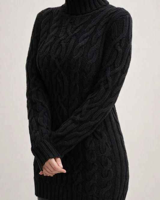 Women's Sweater Pullover Knitted Solid Color Basic Casual Chunky Long Sleeve Sweater Cardigans Turtleneck Fall Winter White Black Purple / Regular Fit / Going out | JRSEE:91ceb9e7-ebbf-4ce2-9dd8-d37959a2fc62