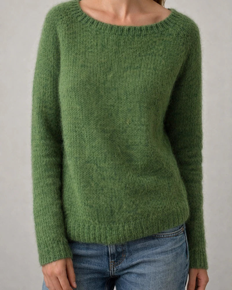 Women's Sweater Pullover Knitted Solid Color Basic Casual Long Sleeve Regular Fit Sweater Cardigans Boat Neck Spring Summer Green Blue Black / Holiday / Going out | JRSEE:4d612413-29e4-4f66-8969-eacccc6cfc34