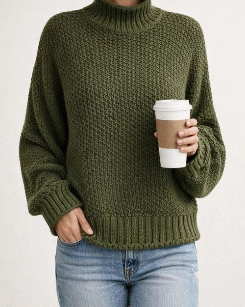 Women's Sweater Stripe Solid Color Basic Casual Long Sleeve Sweater Cardigans Turtleneck Fall Winter Navy Deep burgundy Khaki White Gray | JRSEE:8e364ebf-7a51-4576-adde-63486d9887c2