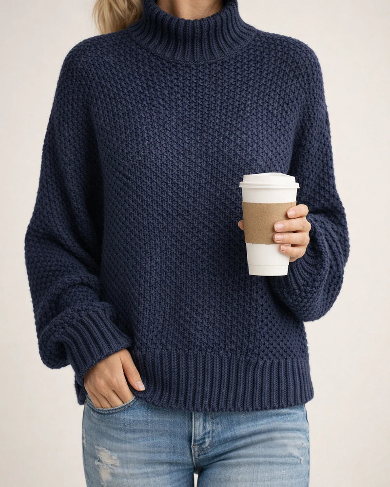 Women's Sweater Stripe Solid Color Basic Casual Long Sleeve Sweater Cardigans Turtleneck Fall Winter Navy Deep burgundy Khaki White Gray | JRSEE:05ef6bc5-157f-44cf-b543-806295942328