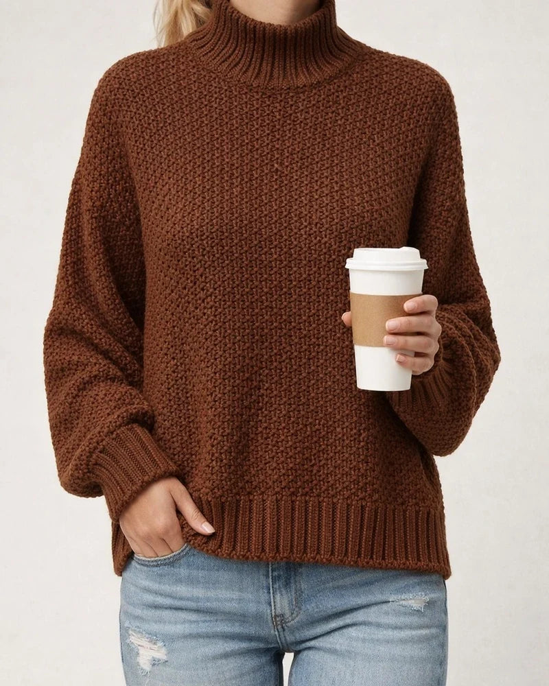 Women's Sweater Stripe Solid Color Basic Casual Long Sleeve Sweater Cardigans Turtleneck Fall Winter Navy Deep burgundy Khaki White Gray | JRSEE:e34cbda3-e61d-4378-be03-3d1cb8b73dbf