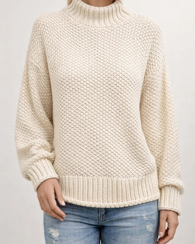 Women's Sweater Stripe Solid Color Basic Casual Long Sleeve Sweater Cardigans Turtleneck Fall Winter Navy Deep burgundy Khaki White Gray | JRSEE:d018cd6f-c6cc-41bd-b3ae-c3d377d7ad11