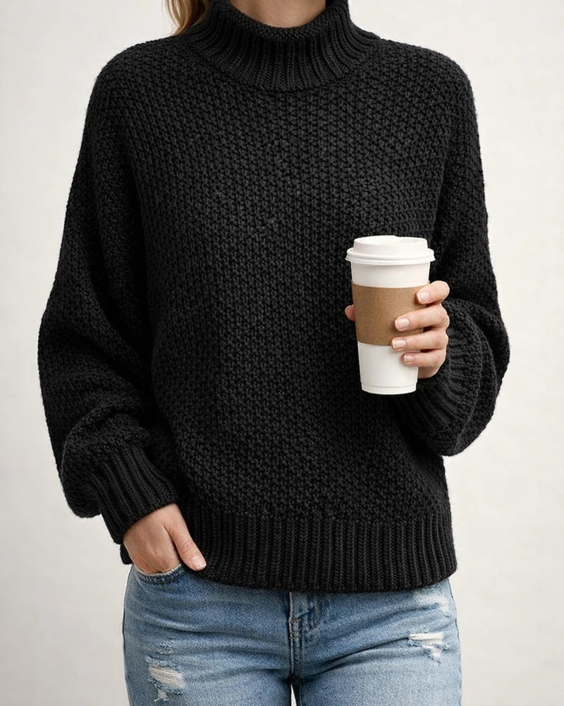 Women's Sweater Stripe Solid Color Basic Casual Long Sleeve Sweater Cardigans Turtleneck Fall Winter Navy Deep burgundy Khaki White Gray | JRSEE:ee465bcf-071e-4a38-b438-67b56a242c50