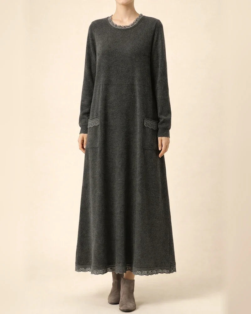 Women‘s Sweatshirt Dress Winter Dress Long Dress Maxi Dress Black Purple Army Green Light gray Dark Gray Red Long Sleeve Ruffle Pocket Winter Fall Turtleneck Stylish Casual Modern Fall Dress S M L XL | JRSEE:56001106-d21f-44c3-9873-eaa6c697b1ff