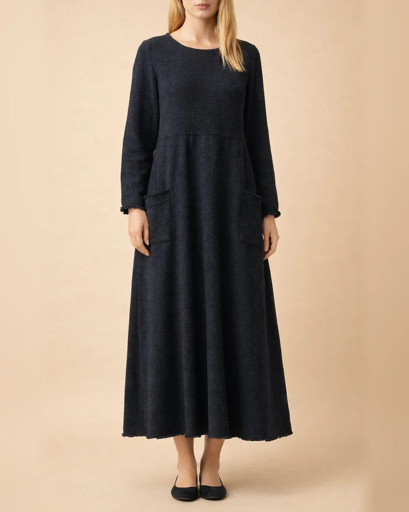 Women‘s Sweatshirt Dress Winter Dress Long Dress Maxi Dress Black Purple Army Green Light gray Dark Gray Red Long Sleeve Ruffle Pocket Winter Fall Turtleneck Stylish Casual Modern Fall Dress S M L XL | JRSEE:241d18f6-c9c3-45c1-b4c1-ac165a53d96f
