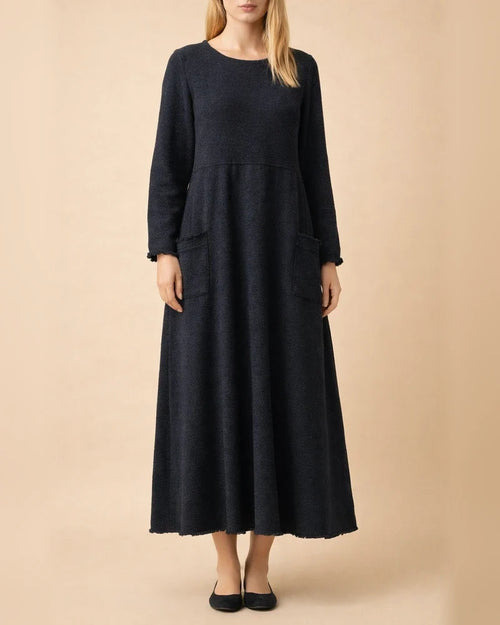 Women‘s Sweatshirt Dress Winter Dress Long Dress Maxi Dress Black Purple Army Green Light gray Dark Gray Red Long Sleeve Ruffle Pocket Winter Fall Turtleneck Stylish Casual Modern Fall Dress S M L XL | JRSEE:241d18f6-c9c3-45c1-b4c1-ac165a53d96f