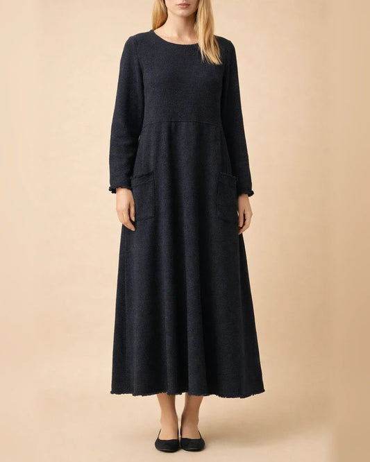 Women‘s Sweatshirt Dress Winter Dress Long Dress Maxi Dress Black Purple Army Green Light gray Dark Gray Red Long Sleeve Ruffle Pocket Winter Fall Turtleneck Stylish Casual Modern Fall Dress S M L XL | JRSEE:241d18f6-c9c3-45c1-b4c1-ac165a53d96f