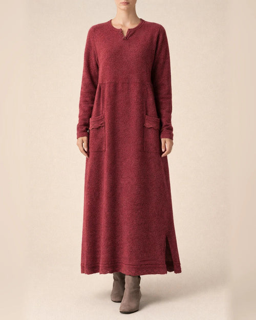 Women‘s Sweatshirt Dress Winter Dress Long Dress Maxi Dress Black Purple Army Green Light gray Dark Gray Red Long Sleeve Ruffle Pocket Winter Fall Turtleneck Stylish Casual Modern Fall Dress S M L XL | JRSEE:9a904fea-4601-4d27-b70d-75efc7bf03f0